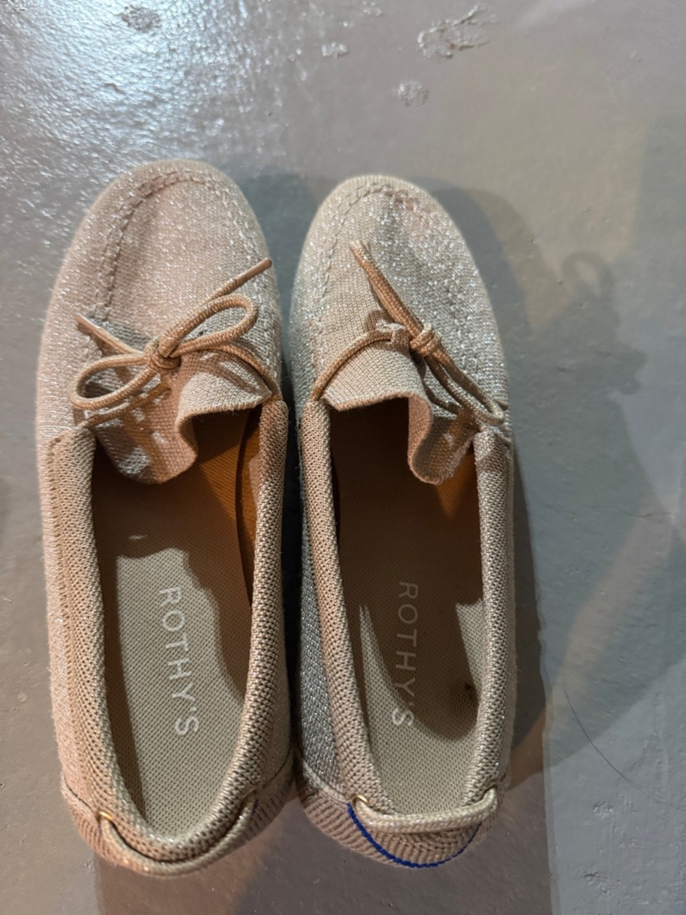 Rothy's Women's Neutral Tan Knit Bow Loafers